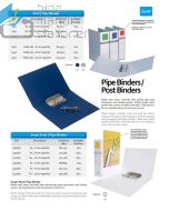 Jual Map berkas arsip Bantex 1311-07 Insert Pipe Binder A4 Capacity 10 cm White terlengkap di toko alat tulis