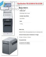 Katalog peralatan kantor Brother TD-2130N Direct Thermal Label Printer Network 300dpi P-touch Labeller dan gambarnya