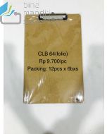 Jual ClipBoard Papan Plastik Alas Menulis mobile di sekolah dan pabrik Joyko Clip Board CLB-64 (F4) terlengkap di toko alat tulis